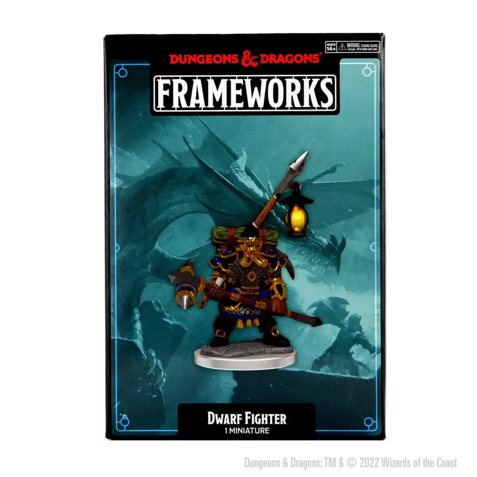 WizKids Minis D&D Frameworks Dwarf M Fighter W1 75036