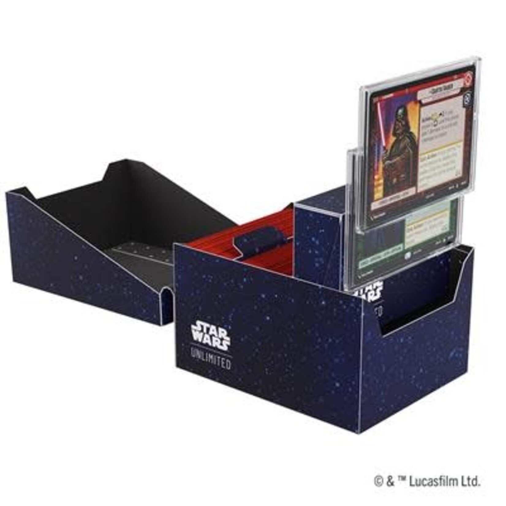 Gamegenic Deck Box Star Wars: Unlimited Twin Suns Soft Crate - Card Back Blue