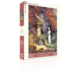 New York Puzzle Company Chat With a Dragon, 500-Piece Jigsaw Puzzle
