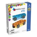 Magna-Tiles Magna-Tiles Cars 2p Expansion Set Blue & Orange