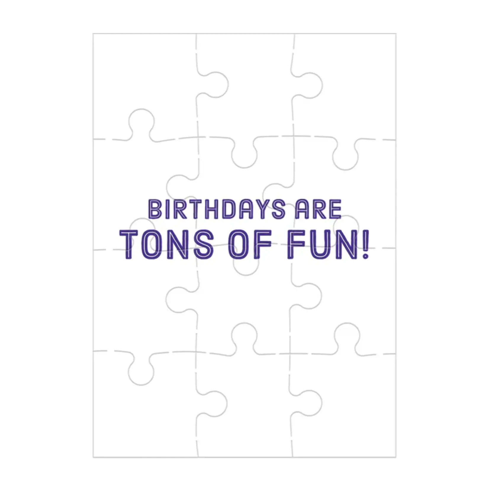 Mudpuppy Constuction Site 12 Piece Birthday Card Puzzle