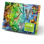 Crocodile Creek Jungle Paradise (Holographic) 100 Piece Jigsaw Puzzle