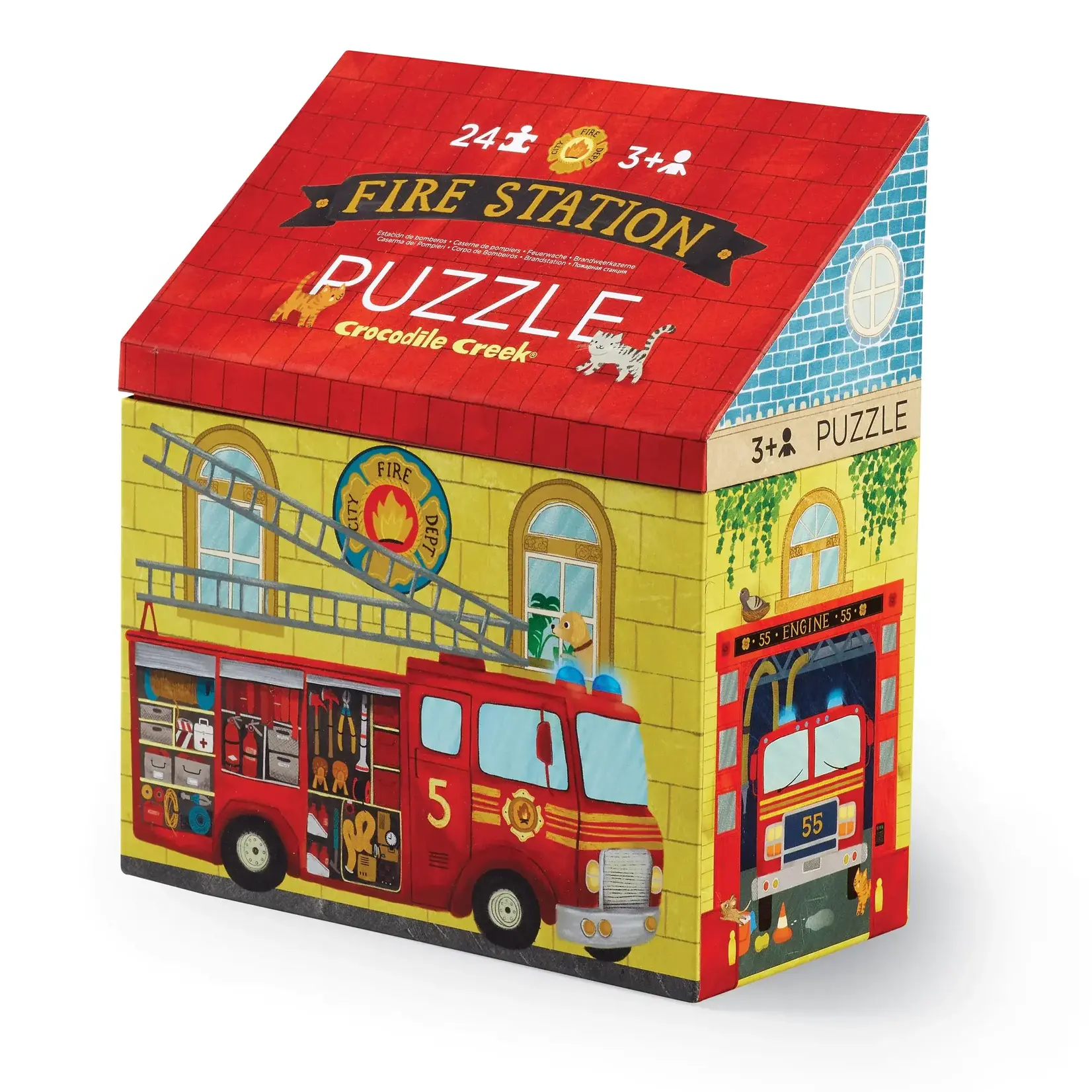Crocodile Creek Fire Station, 24-Piece Jigsaw Puzzle