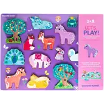 Crocodile Creek Unicorn Garden, 16-Piece Wooden Puzzle