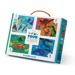 Crocodile Creek Four Puzzles to Grow on: Dinosaur Set
