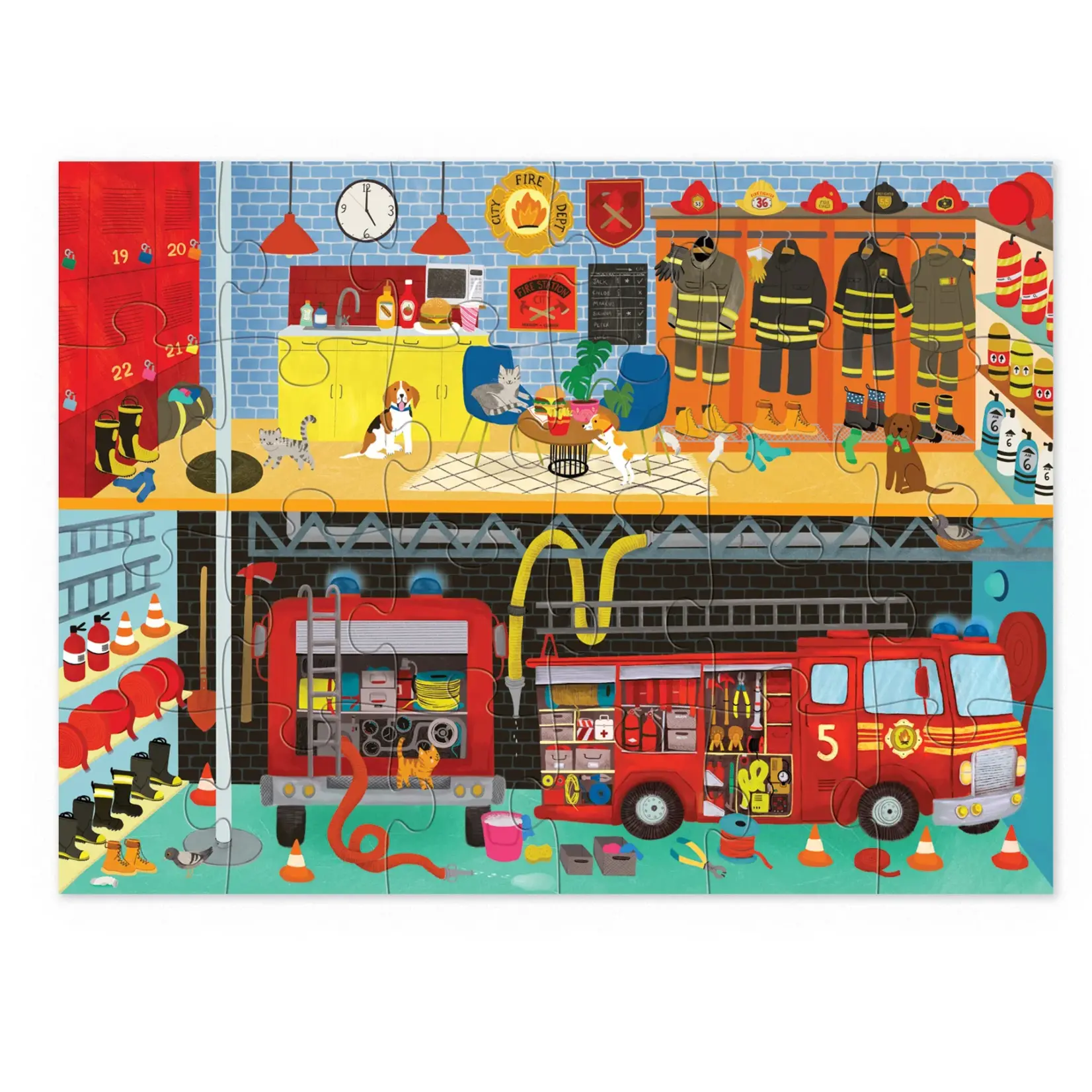 Crocodile Creek Fire Station, 24-Piece Jigsaw Puzzle