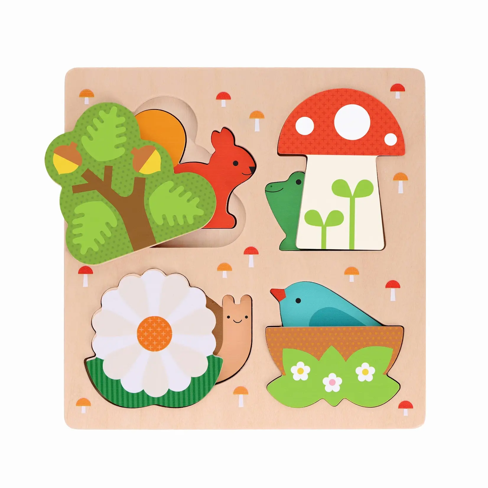 Petit Collage This is My Home, 8-Piece Chunky Reveal Puzzle
