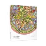 Pomegranate Floral Compass by Erin E Hunter, 500-Piece Puzzle
