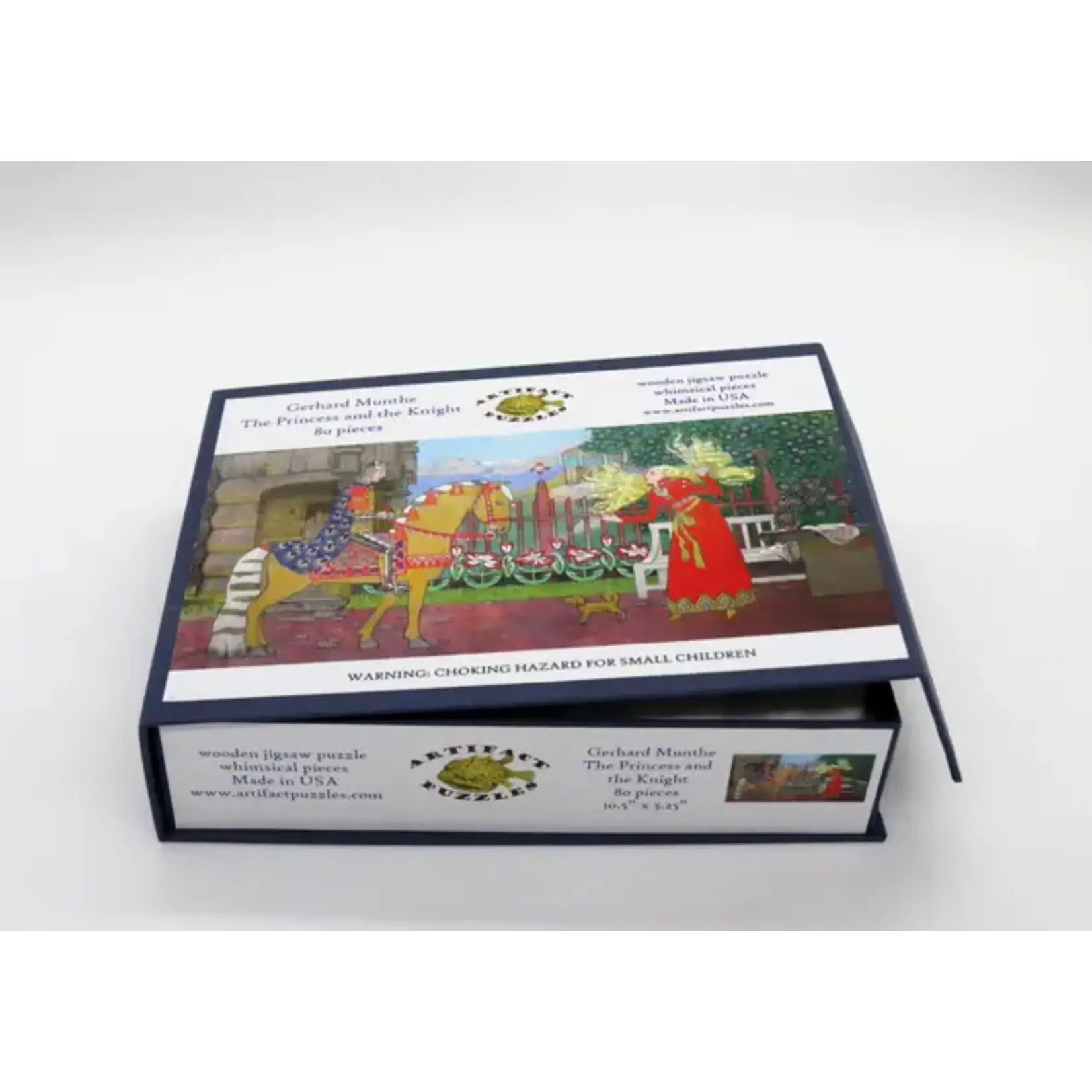Artifact Puzzles Gerhard Munthe The Princess and the Knight 80 Piece Wooden Jigsaw Puzzle