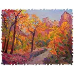 Ecru Puzzles Erin Hanson Hues Of Zion 219 Piece Wooden Jigsaw Puzzle