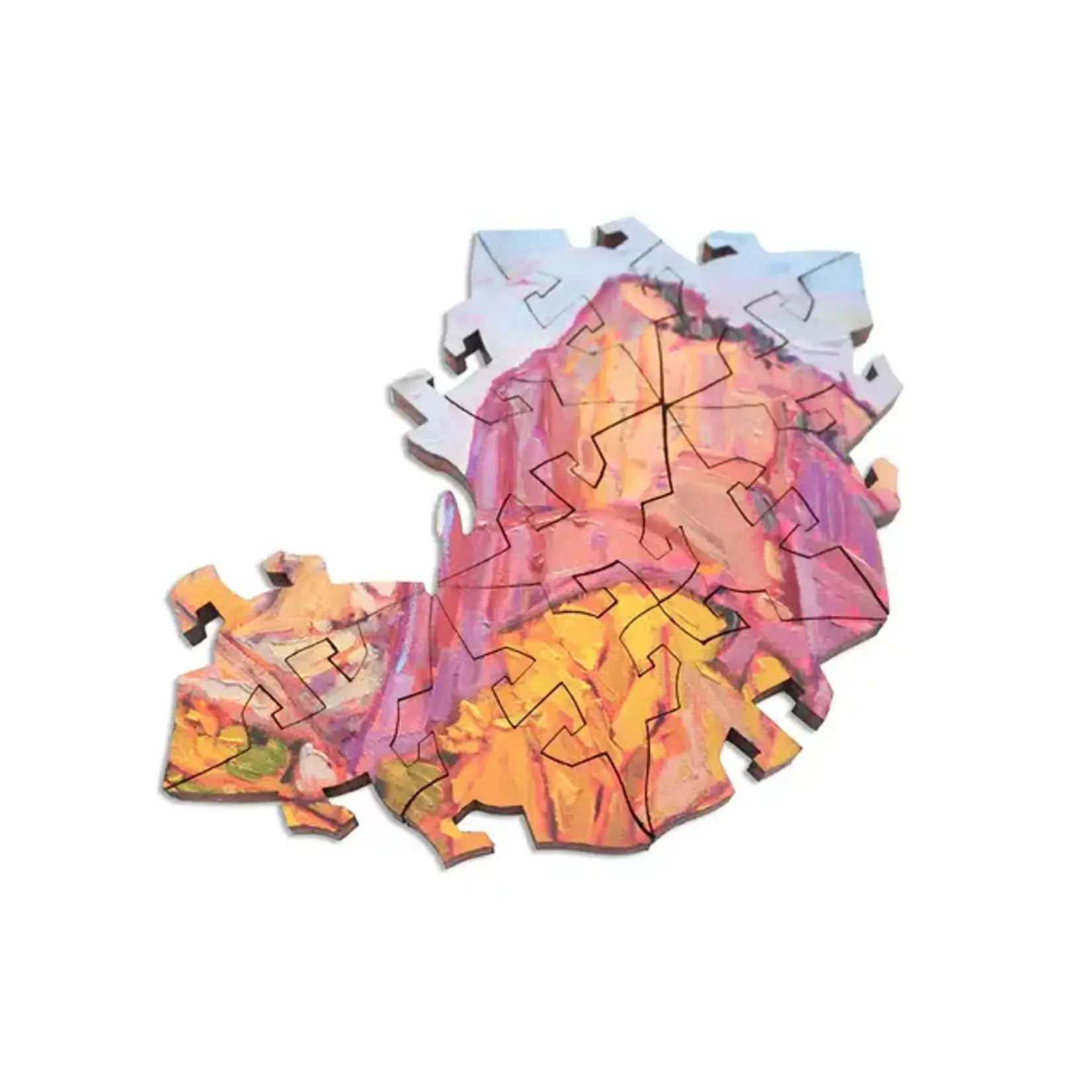 Ecru Puzzles Erin Hanson Hues Of Zion 219 Piece Wooden Jigsaw Puzzle