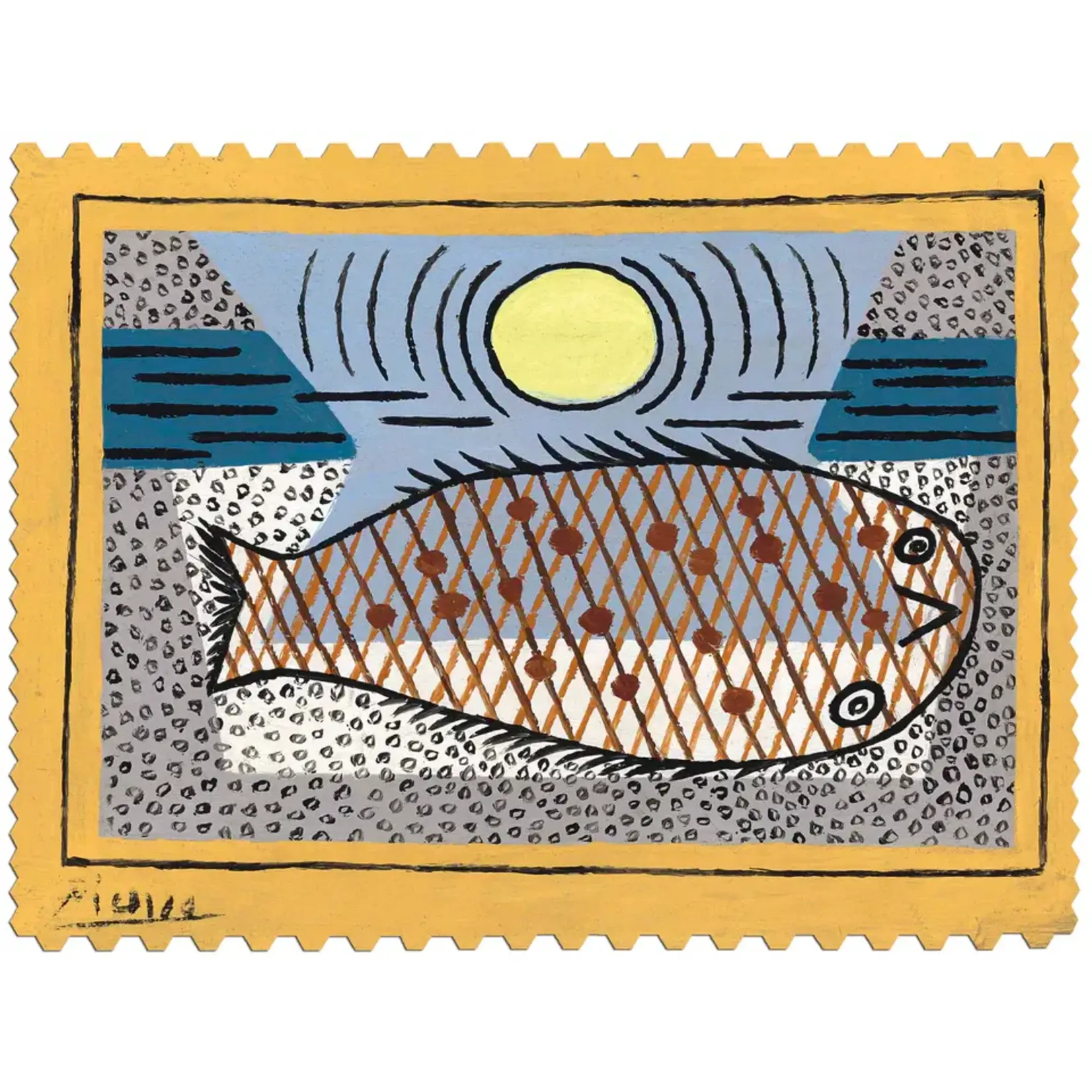 Artifact Puzzles Pablo Picasso The Stranded Fish 110 Piece Wooden Jigsaw Puzzle