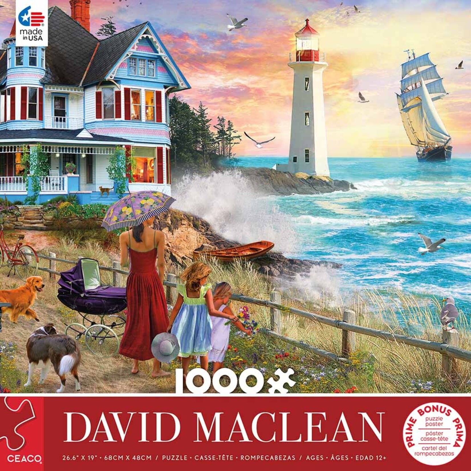 Ceaco David Maclean Picking Wildflowers 1000-Piece Jigsaw Puzzle