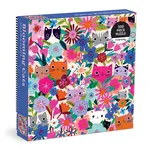 Galison Blooming Cats 500-Piece Jigsaw Puzzle