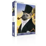 New York Puzzle Company Posh Pug 500-Piece Jigsaw Puzzle