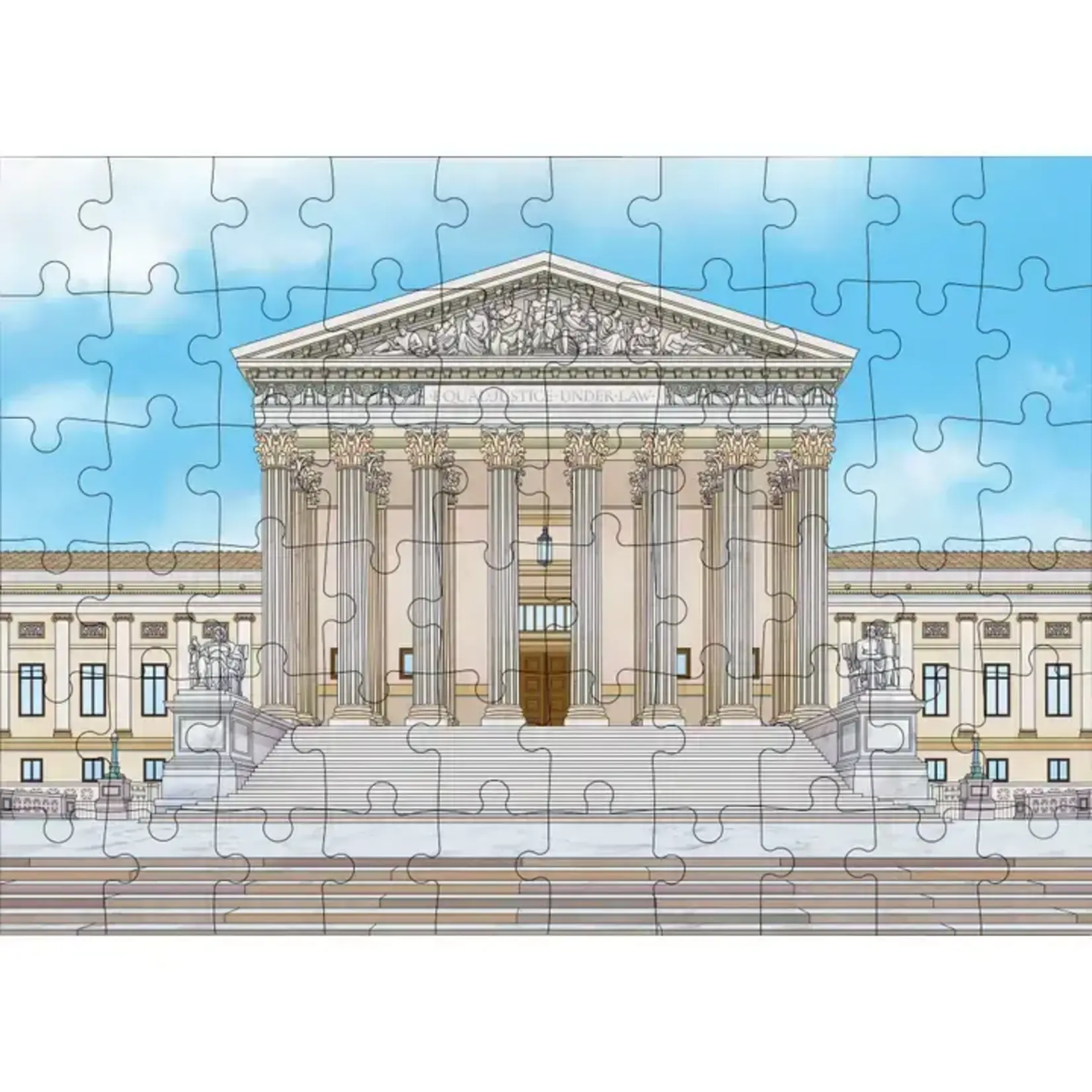 Color Our Town Supreme Court Greeting Card Puzzle 60 Piece