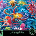 Ceaco Underwater Octopus, 750-Piece Glow-In-The-Dark Puzzle