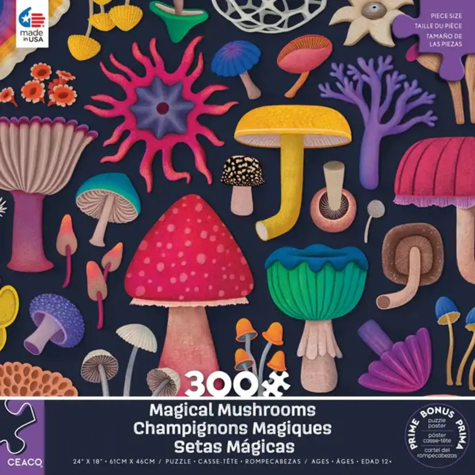 Ceaco Magical Mushrooms, 300-Piece Jigsaw Puzzle