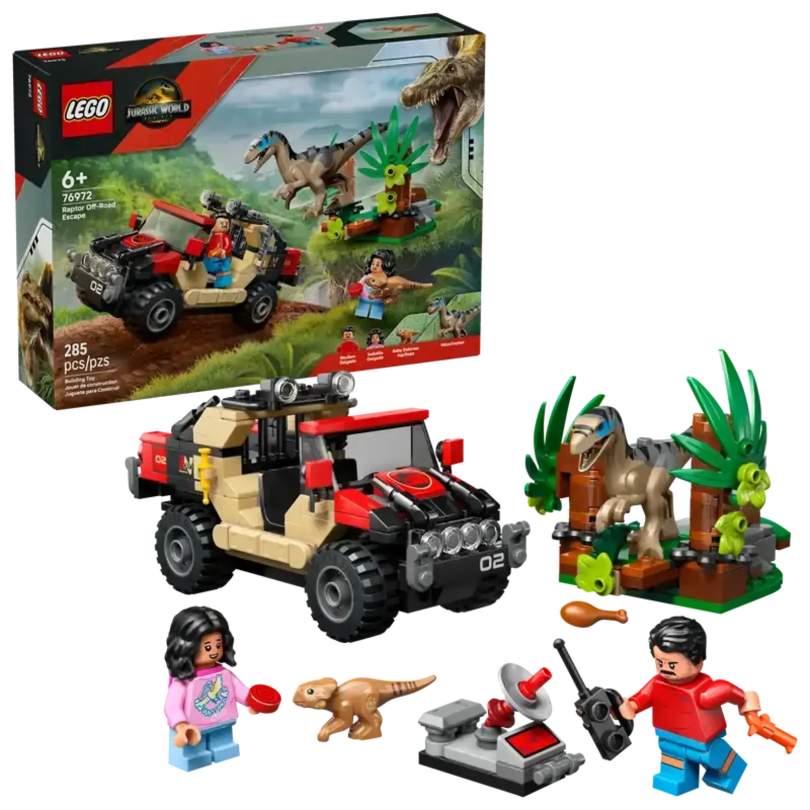 LEGO LEGO Jurassic World Raptor Off-Road Escape 76983