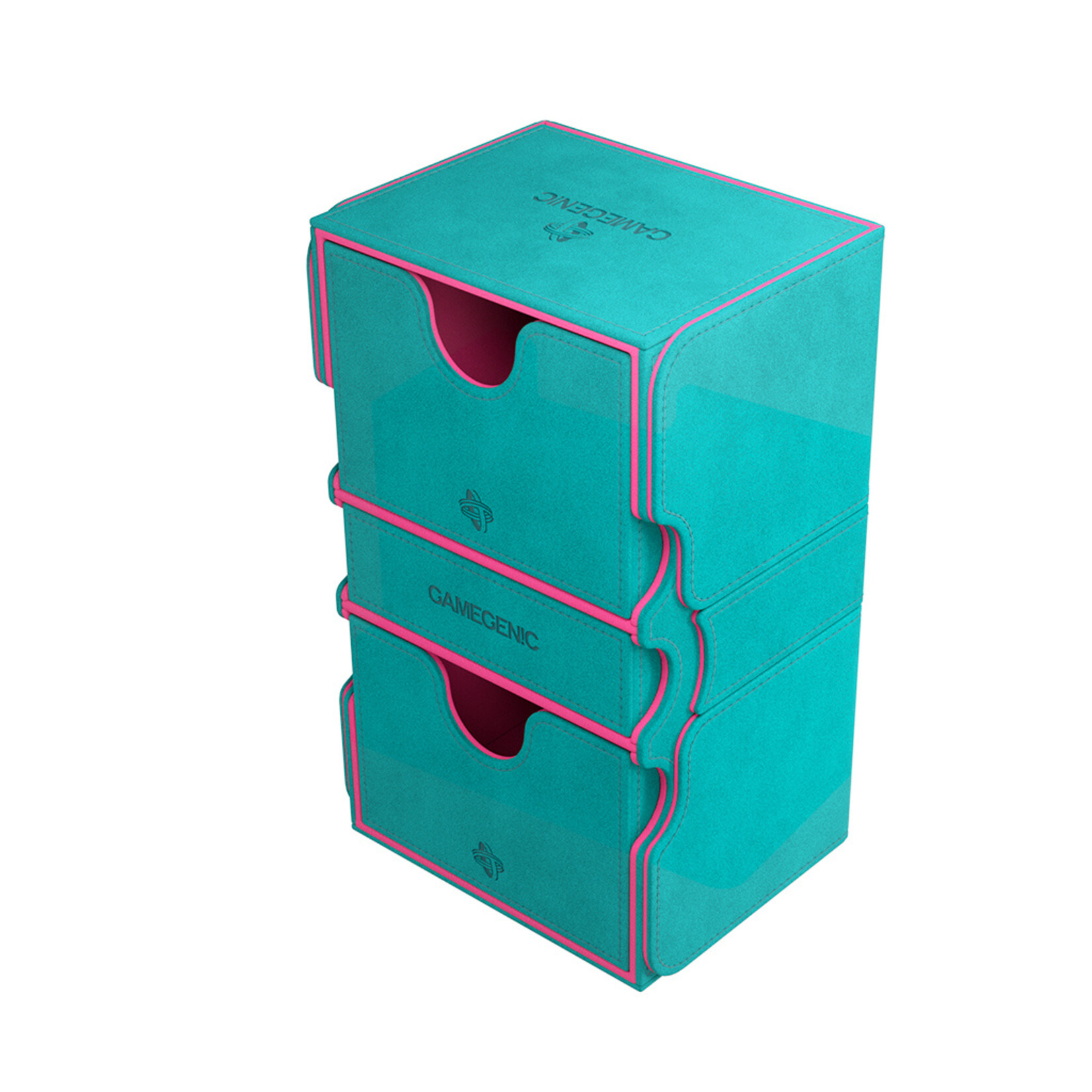 Gamegenic Deck Box: Stronghold 200+ Teal/Pink