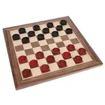 Wood Expressions Checkers 12" Red/Black Wood