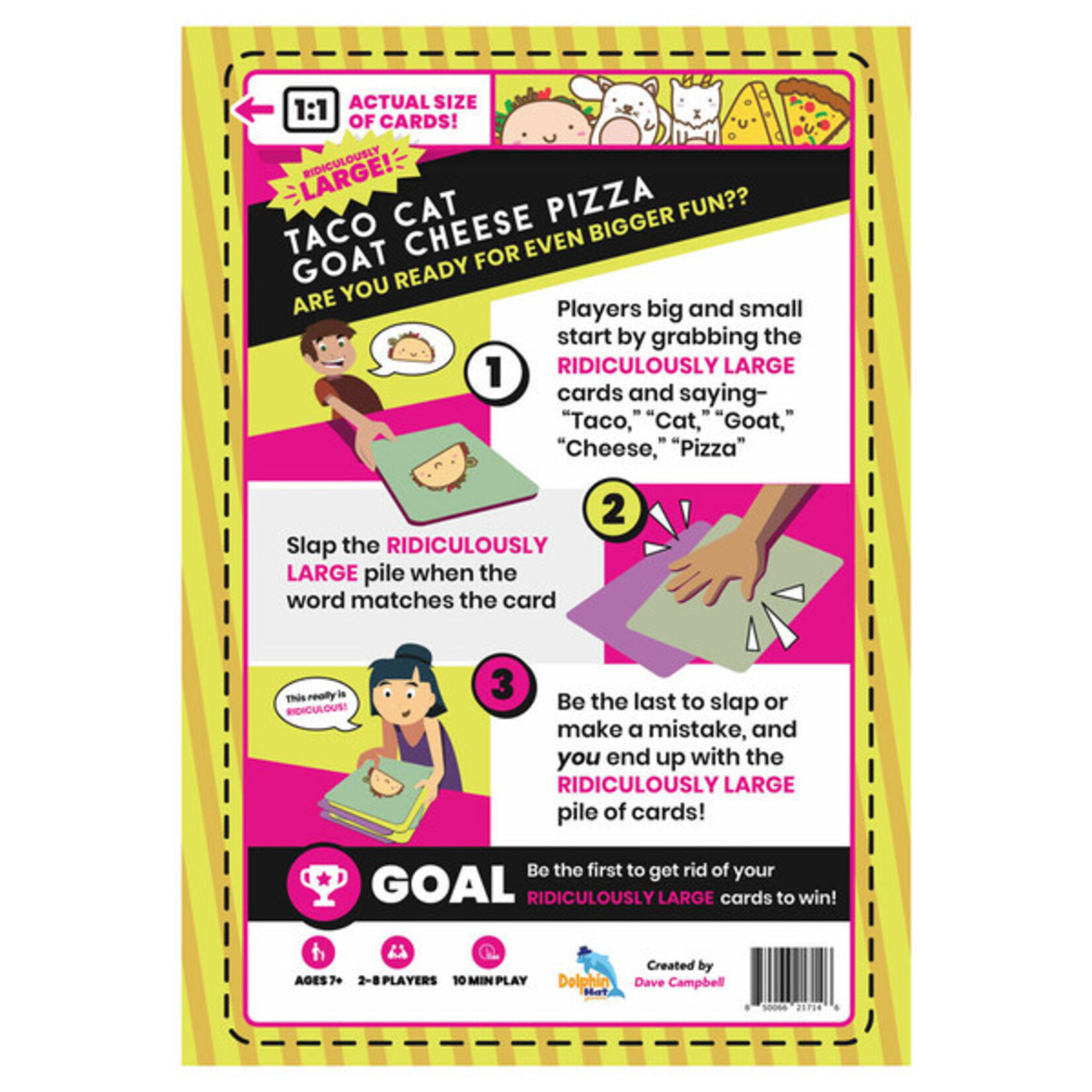 Taco Cat Goat Cheese Pizza: Ridiculously Large - Labyrinth Games