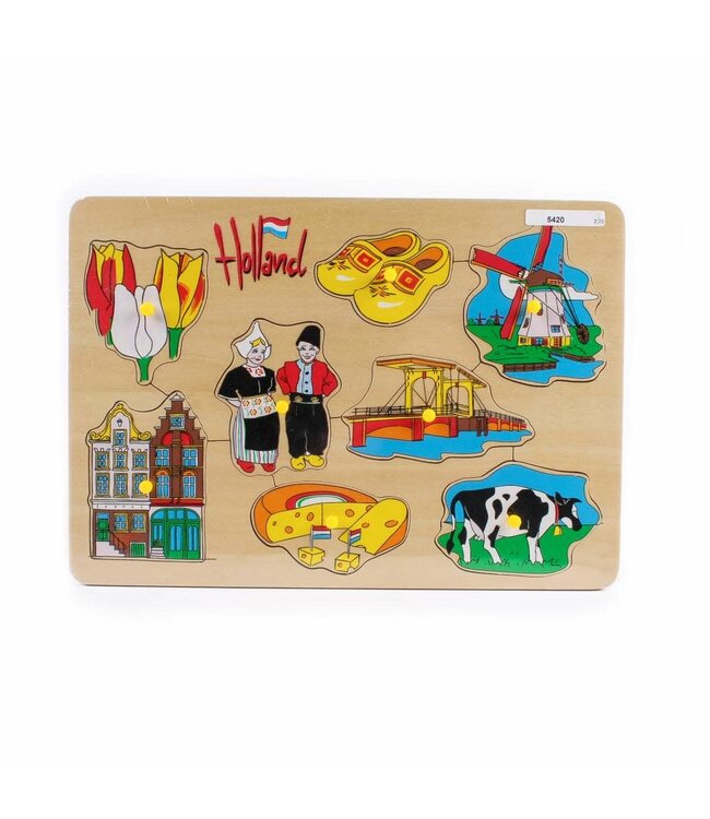 Children's Wooden Puzzle Windmill