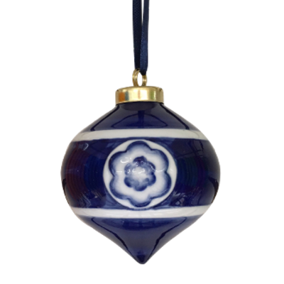 Droplet - Blue Christmas Ornament