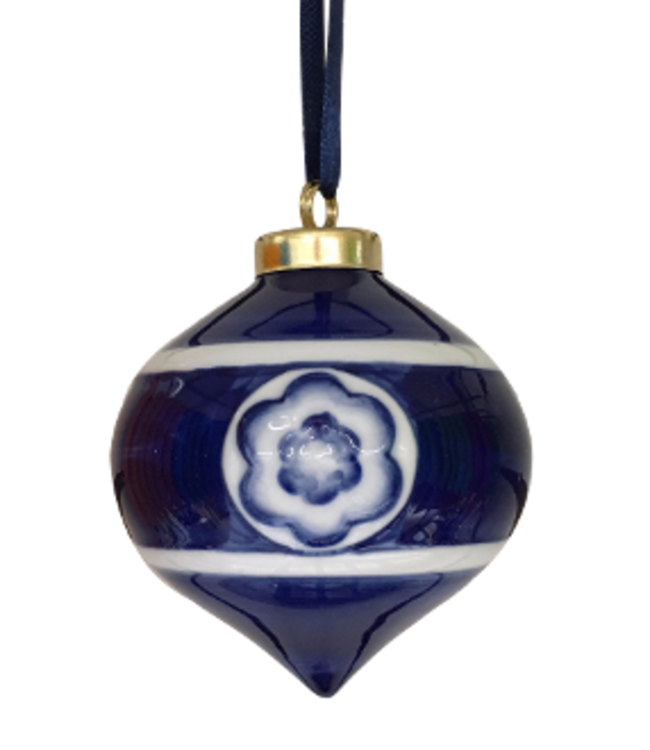 Droplet - Blue Christmas Ornament