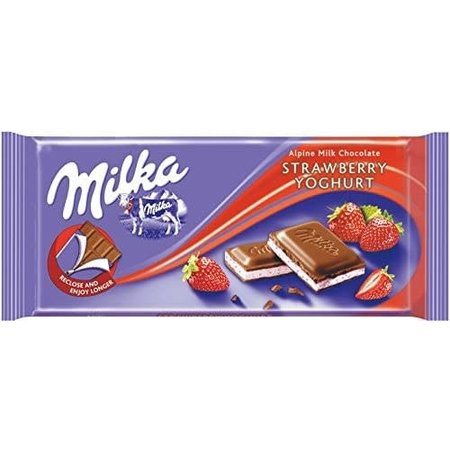 Milka Strawberry Cream 100g