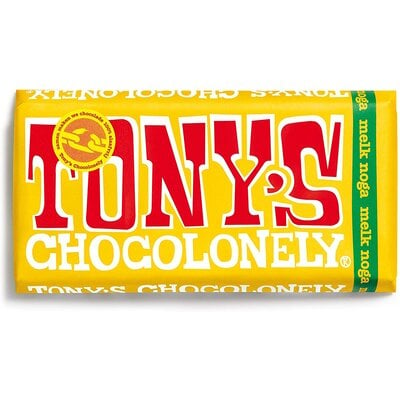 Tony's Chocolonely 32% Milk Nougat Chocolate