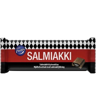 Fazer Salmiakki Chocolate Bar 100g