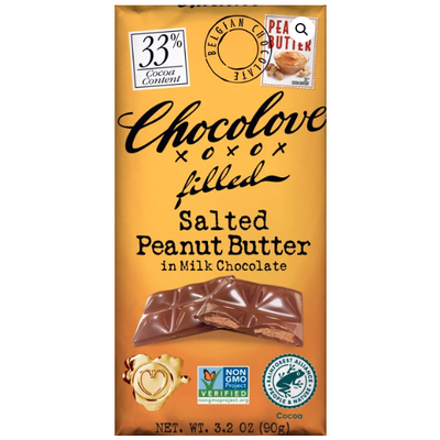 Chocolove Salted Peanut Butter 33% Chocolate