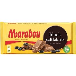 Marabou Black Saltlakrits  Chocolate 100g