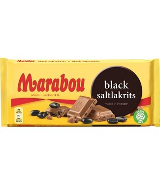 Marabou Black Saltlakrits  Chocolate 100g