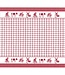 TEA Towel  Dutchie Red DDDDD