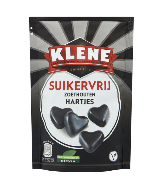 Klene Zoethout Hearts Licorice Sugar Free