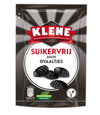Klene  Ovaaltjes Salty Licorice Sugar Free