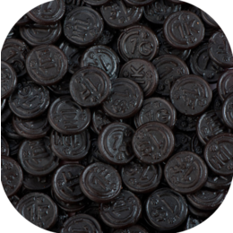 deBron Mild Salty  Licorice Coins 1kg Sugar Free