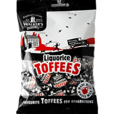 Walkers Licorice Toffee Bag 150g