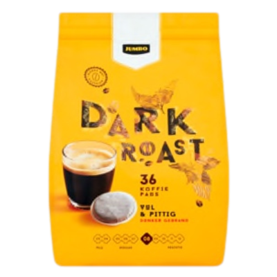 Jumbo Dark Roast Coffee Pods 36 Count