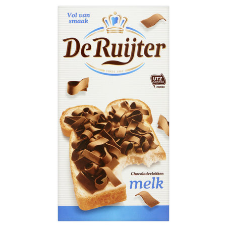 De Ruijter Milk Chocolate Flakes 300g