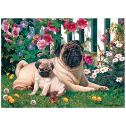 Pug Family Puzzle 1000pc