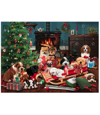 Christmas Puppies Puzzle 1000pc