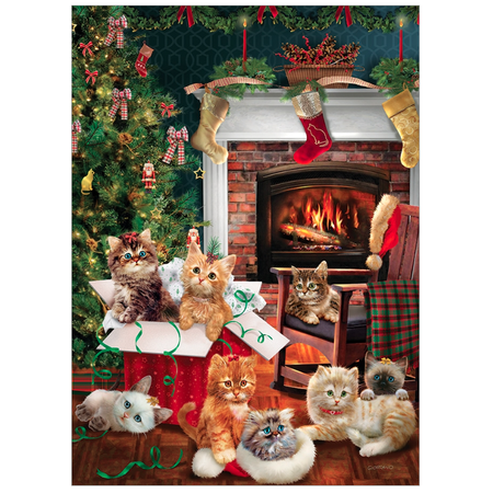 Christmas Kittens Puzzle 1000pc