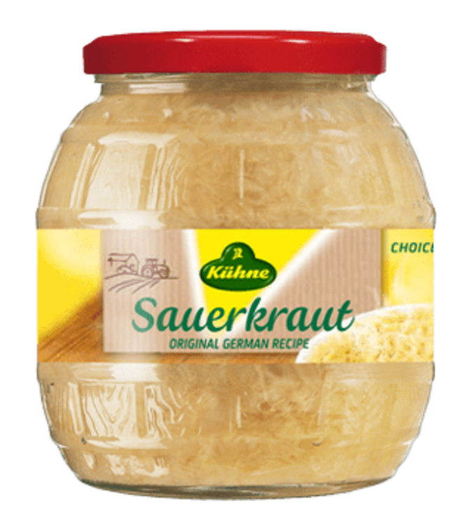 Kuhne Barrel Sauerkraut (NO wine) 796ml