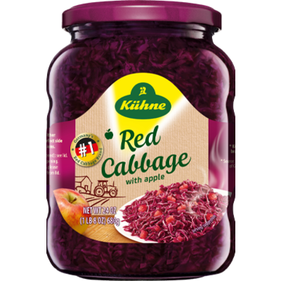 Kuhne Red Cabbage with Apple 720ml