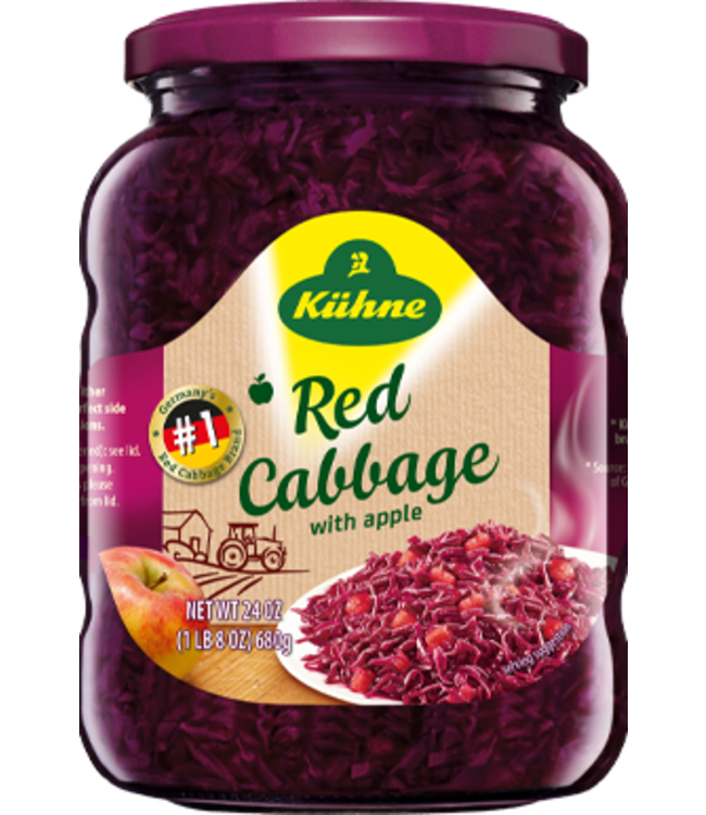 Kuhne Red Cabbage with Apple 720ml