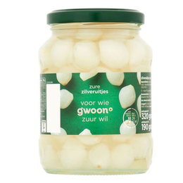 Gwoon Silver Onions Sweet & Sour 370ml