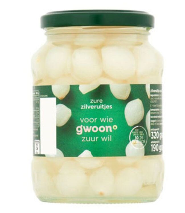 Gwoon Silver Onions Sweet & Sour 370ml